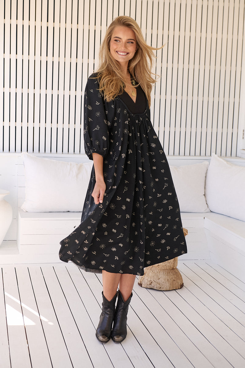 Boheme Midi Dress -   Love is all around