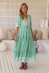 Tessa Maxi Dress - Sea Foam