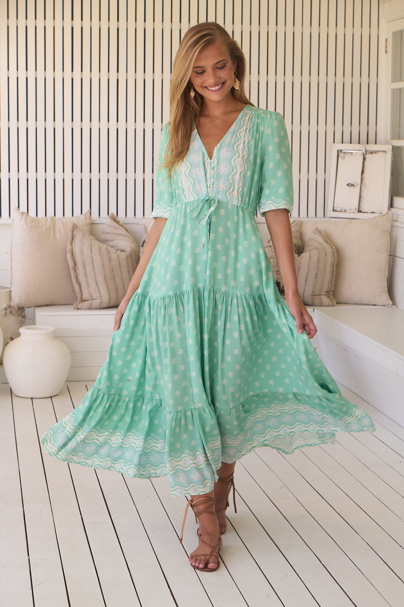 Tessa Maxi Dress - Sea Foam