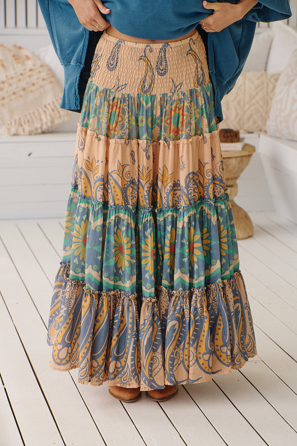 Super Thrills Convertible Maxi Skirt - Blue Sky ~ Free People