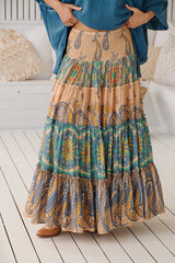 Super Thrills Convertible Maxi Skirt - Blue Sky ~ Free People