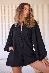 Mahlia Playsuit - Onyx