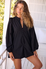 Mahlia Playsuit - Onyx