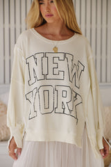 Graphic Camden Pullover -New York~ Free People