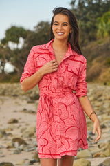 Beverly Shirt Dress - Rosella