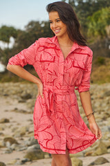 Beverly Shirt Dress - Rosella