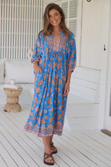 Boheme Midi Dress - Sunseeker