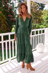 Bonnie Dress - Emerald forest