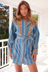 Moonstone Shirt dress - Bohemian Blues