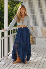 Clover Skirt - Wild Indigo ~ Free People