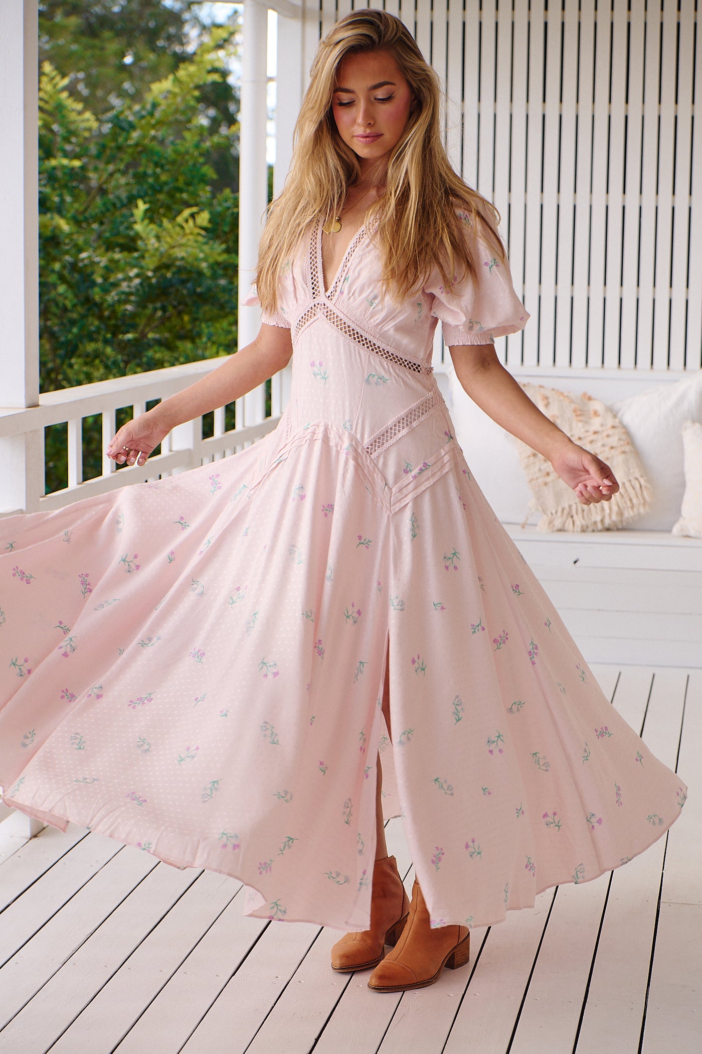 Still in love Maxi Pink Combo Free People