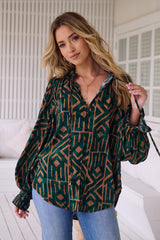 Clara Blouse - Emerald