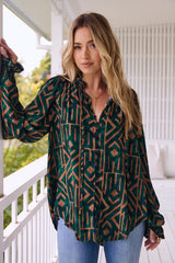 Clara Blouse - Emerald