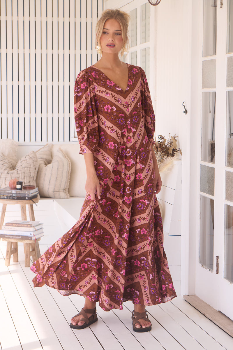 London Maxi Dress - Savanna