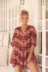 Cove Mini Dress -  Savanna