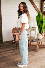 Bright-Eyed Low-Slung Pull-On Jeans ~ Free People