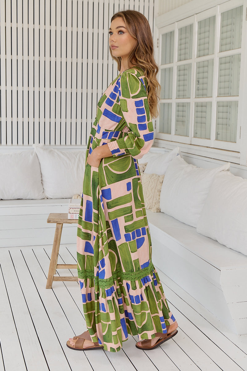 Tabitha Maxi Dress -  Mystic Matcha