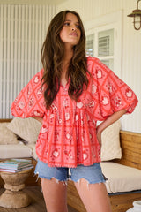 Temple Blouse - Zamora