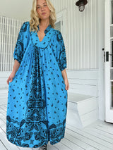 Boheme Midi Dress - Texas Sky