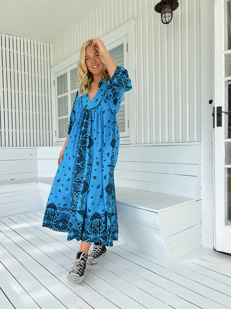 Boheme Midi Dress - Texas Sky