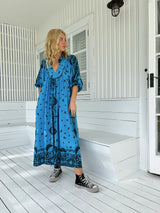 Boheme Midi Dress - Texas Sky