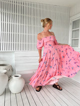 Claudette Maxi Dress - Wild Berry