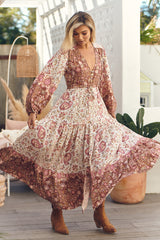 Teresa Maxi Dress - Flower Fields