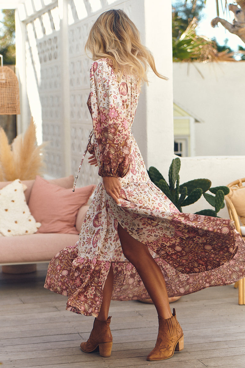 Teresa Maxi Dress - Flower Fields