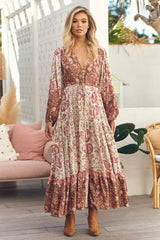 Teresa Maxi Dress - Flower Fields