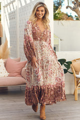 Teresa Maxi Dress - Flower Fields