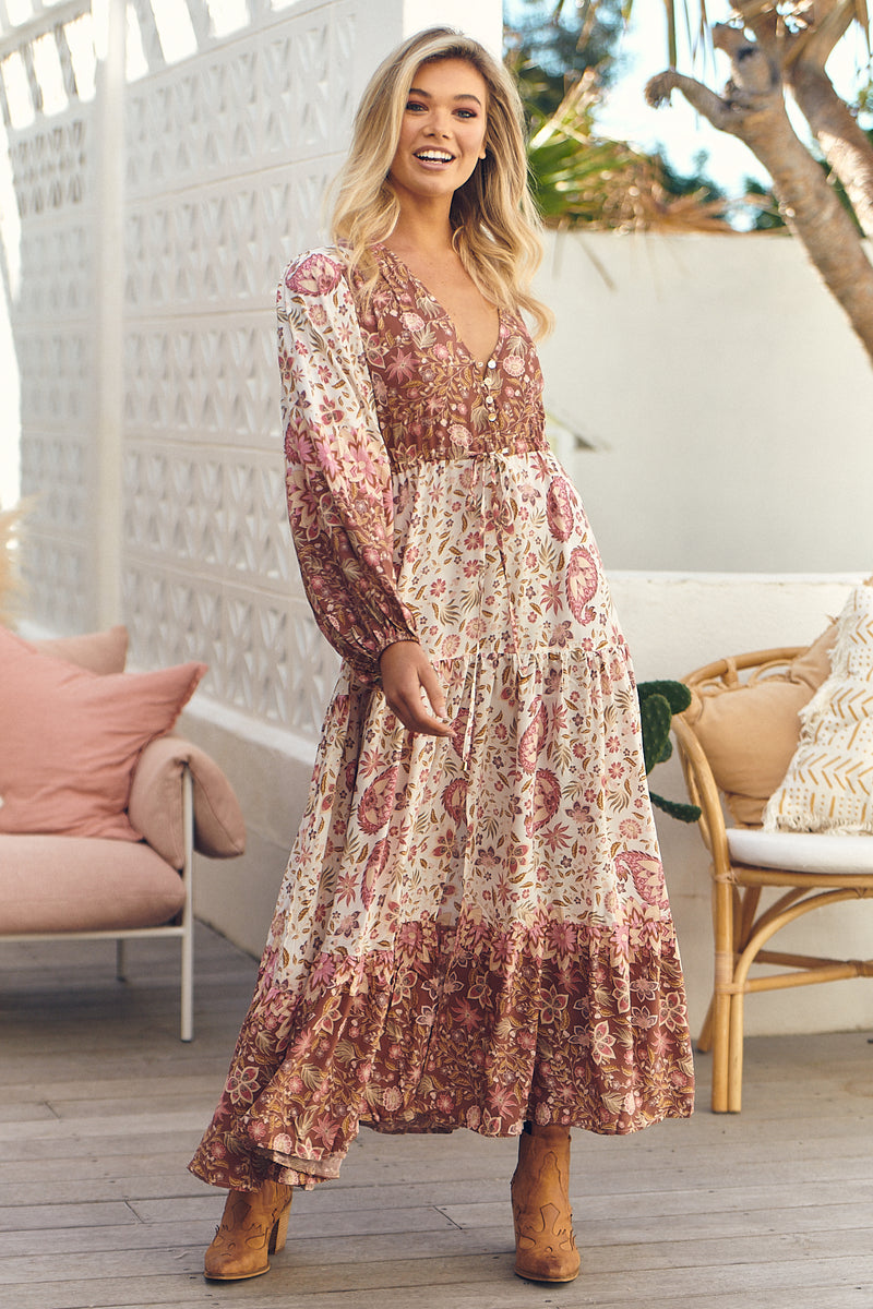 Teresa Maxi Dress - Flower Fields