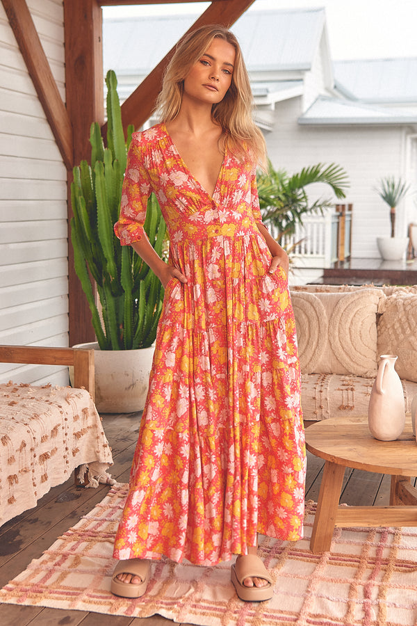 Berry Maxi Dress - Follow the Sun