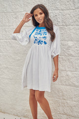 Embroidered Davila Dress - Kaya